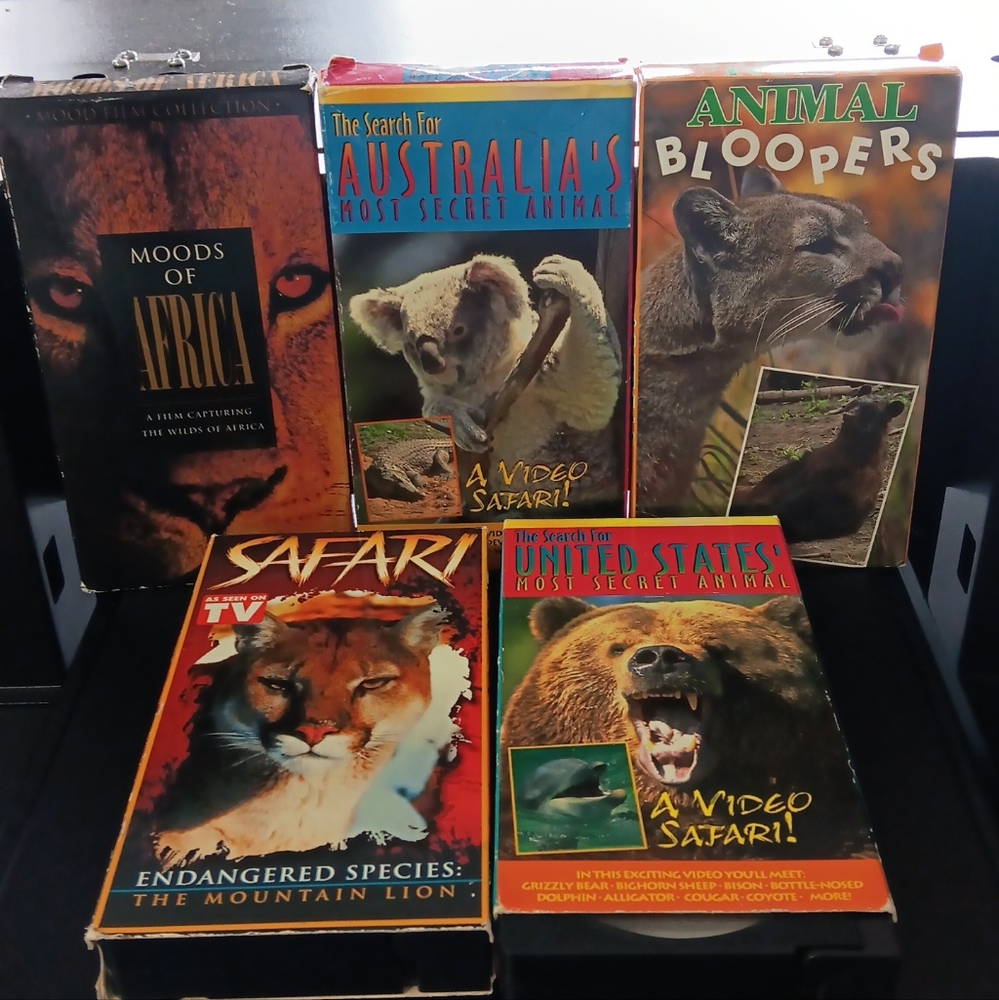 ANIMAL VHS TAPES